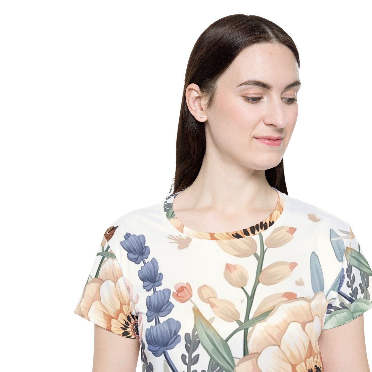 Floral Watercolor — Jersey Tee