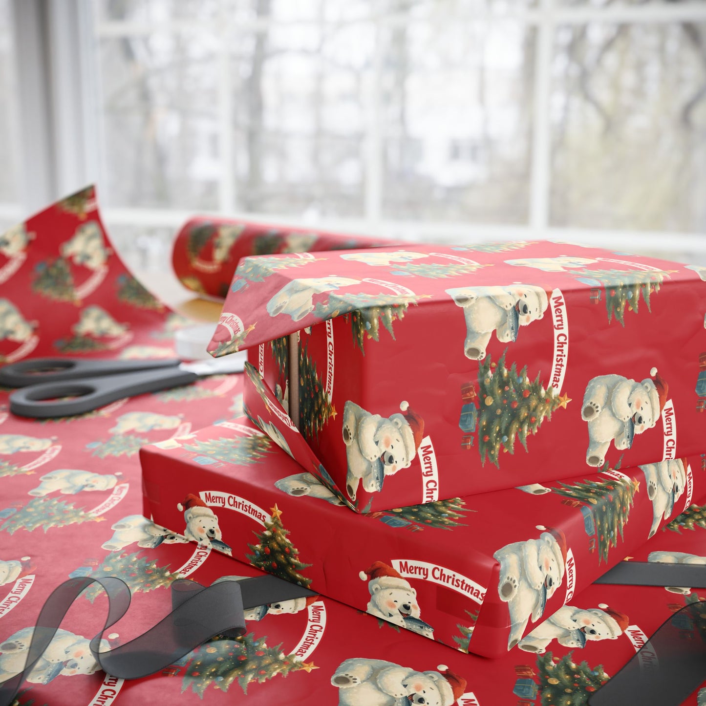 Arreis & Co. Polar Bear Holiday Gift Wrap