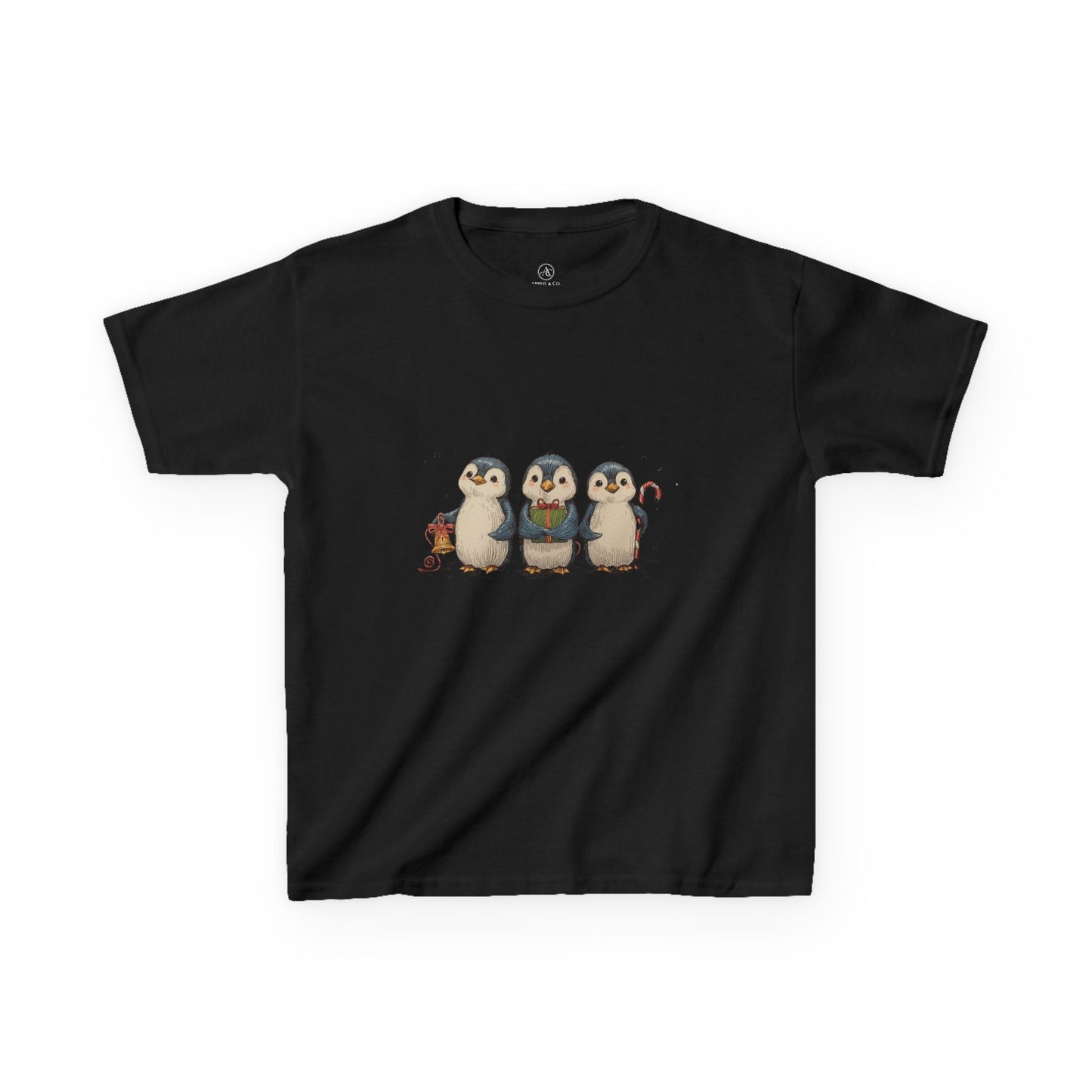 Whimsical Penguin Kids Tee