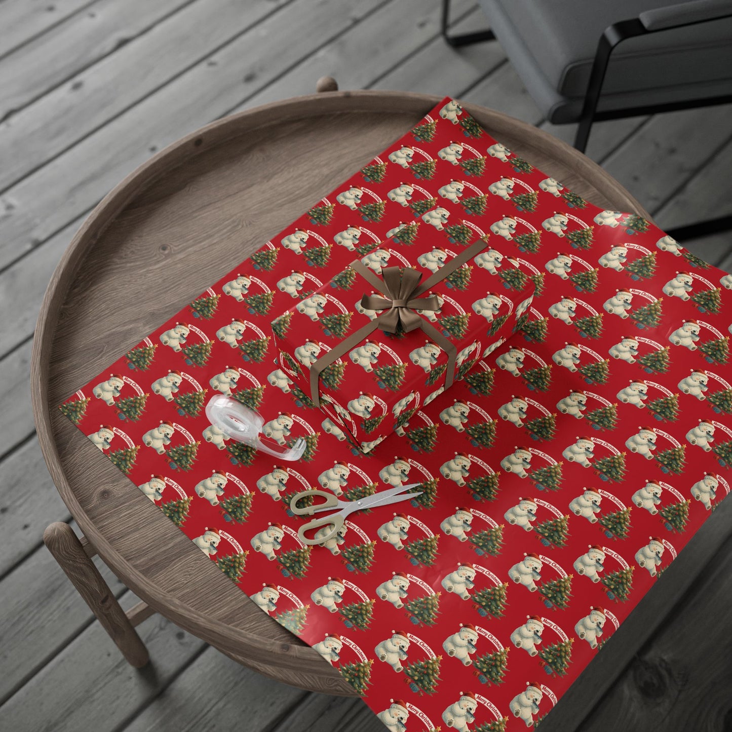 Arreis & Co. Polar Bear Holiday Gift Wrap