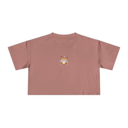 Mini Fox Crop Tee