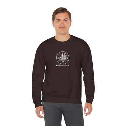 Cosmic Justice Crewneck Sweatshirt - White Stitching