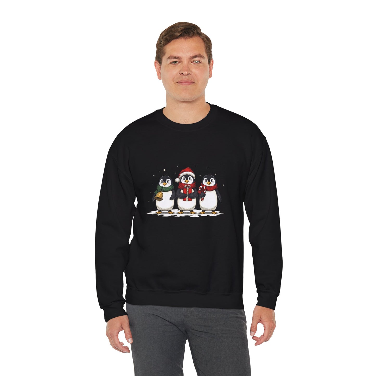Cozy Holiday Penguin Sweatshirt