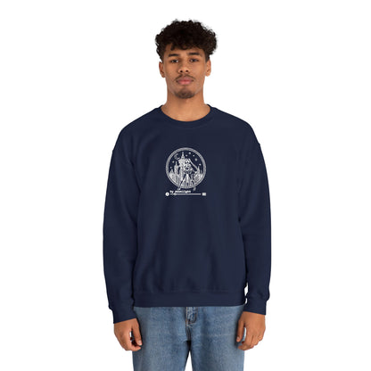 By Moonlight Crewneck Sweatshirt - White Stitching
