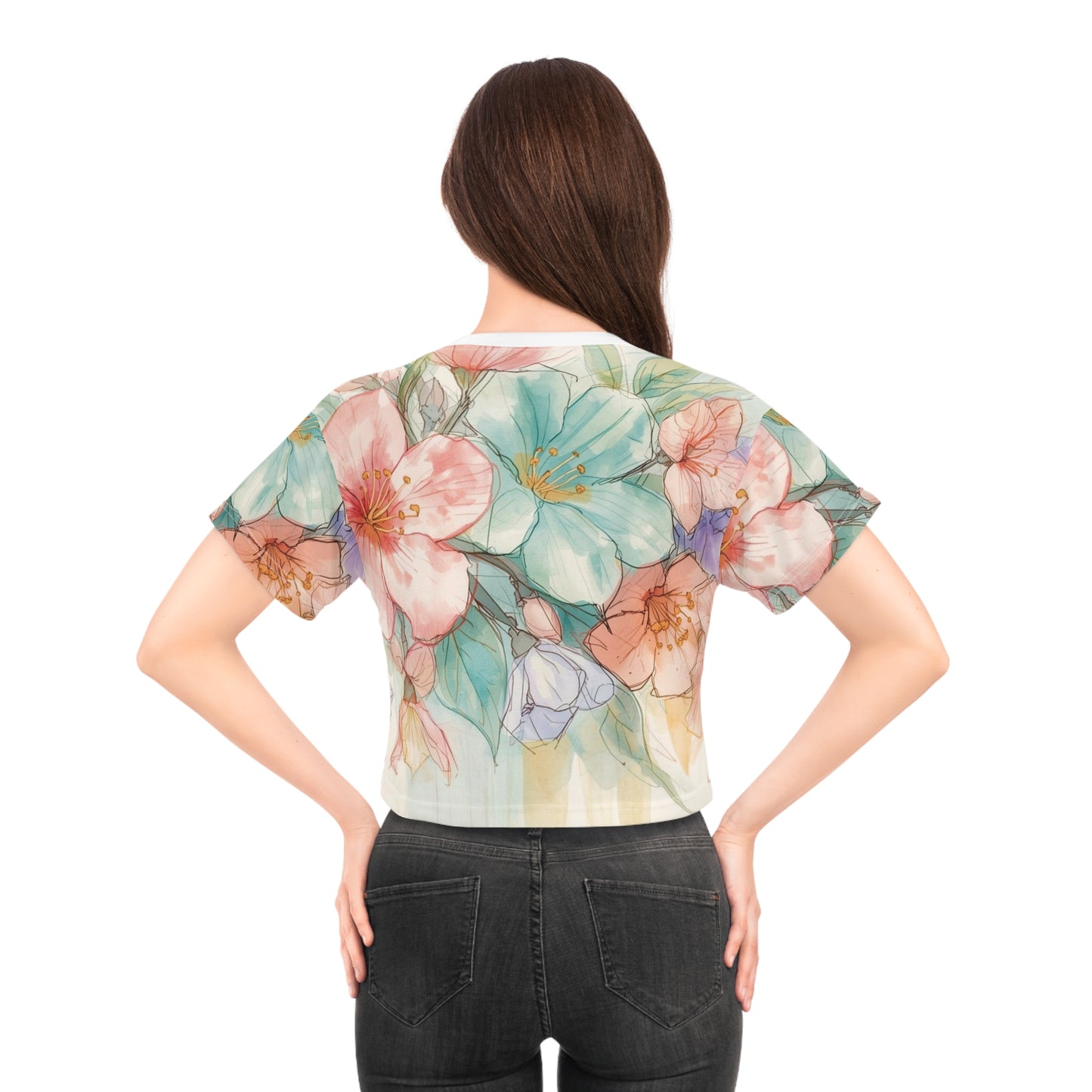 Floral Crop Tee