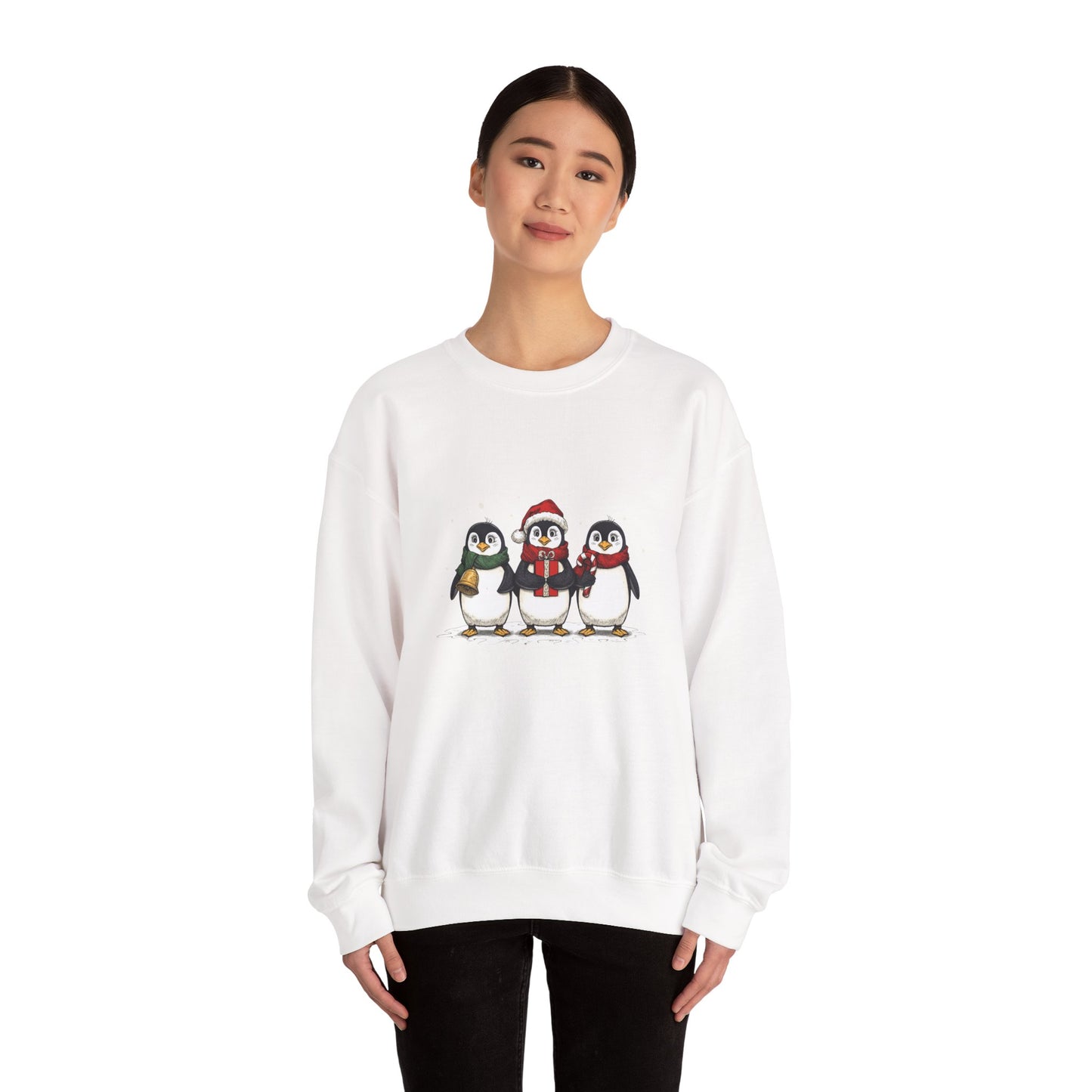 Cozy Holiday Penguin Sweatshirt