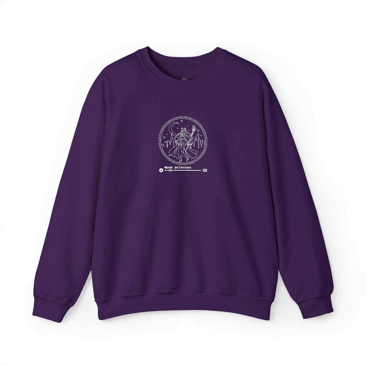 Moon Princess Crewneck Sweatshirt - White Stitching