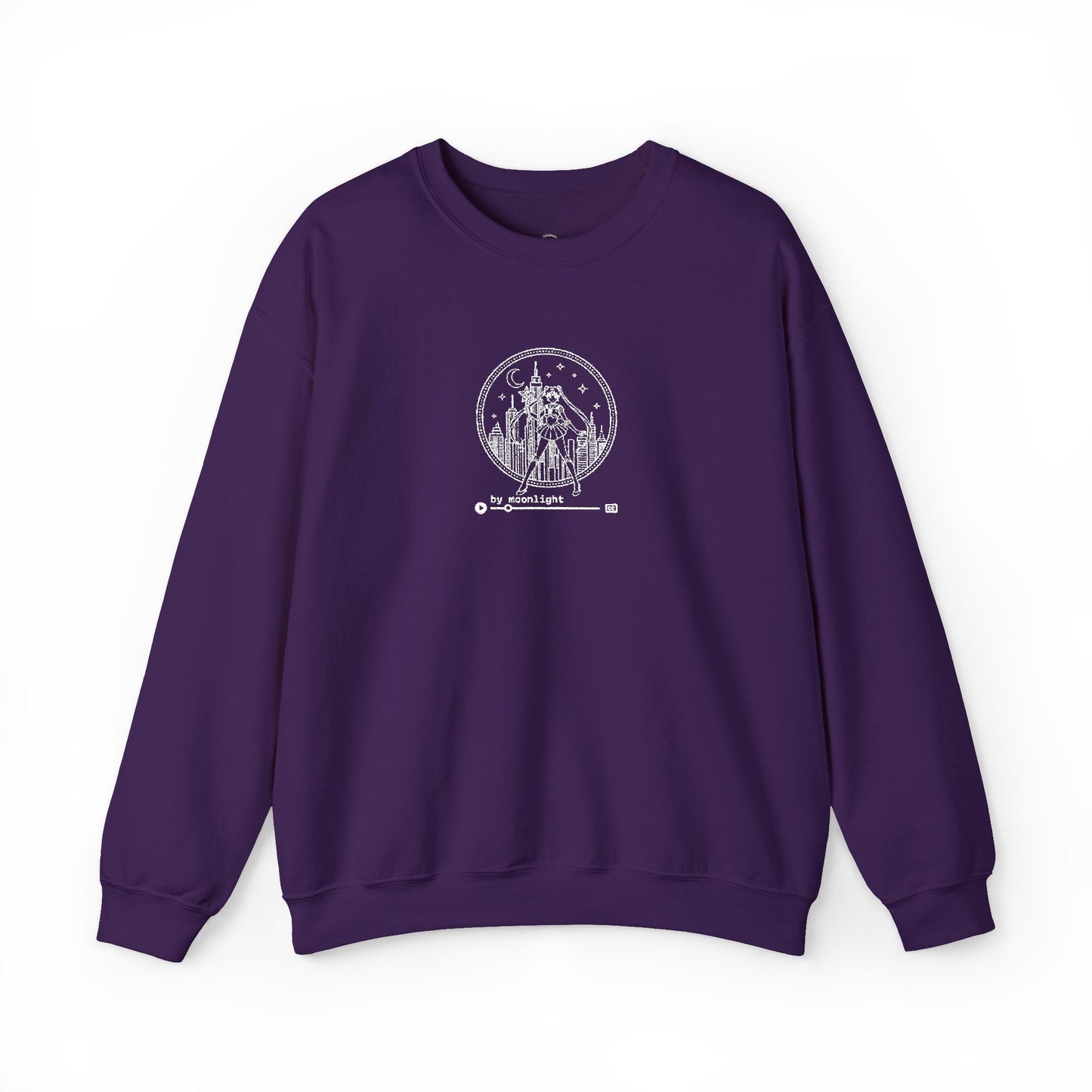 By Moonlight Crewneck Sweatshirt - White Stitching