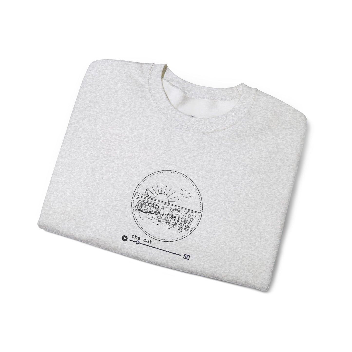 The Cut Crewneck Sweatshirt - Black Stitching