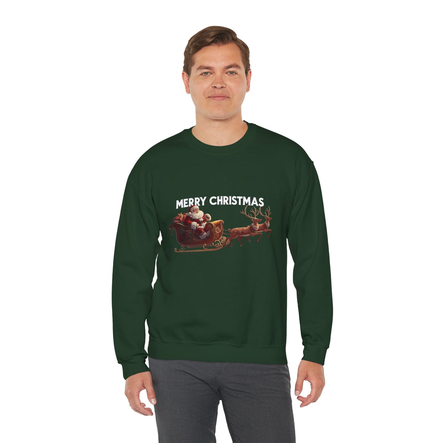 Christmas Santa Sleigh Sweatshirt