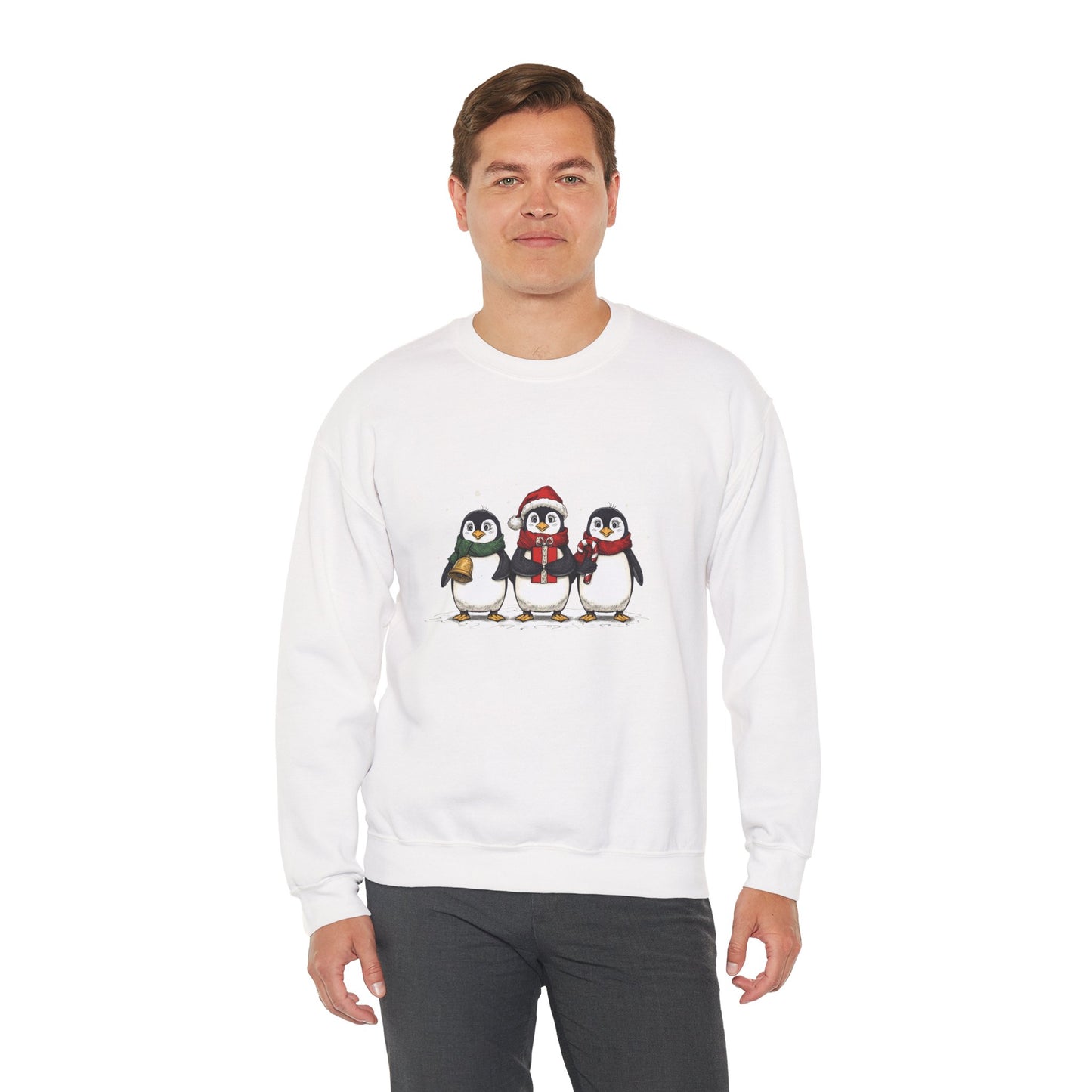 Cozy Holiday Penguin Sweatshirt