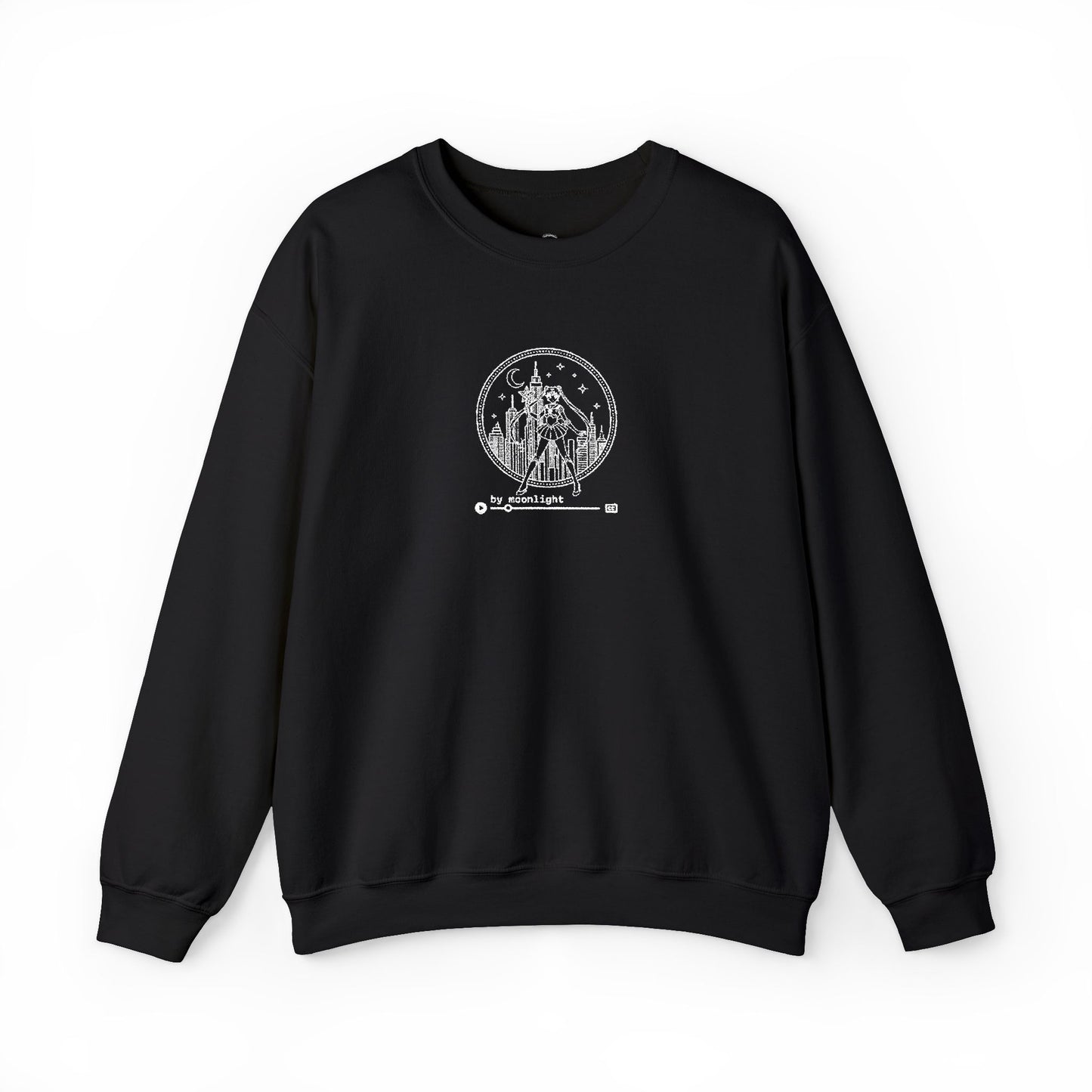 By Moonlight Crewneck Sweatshirt - White Stitching