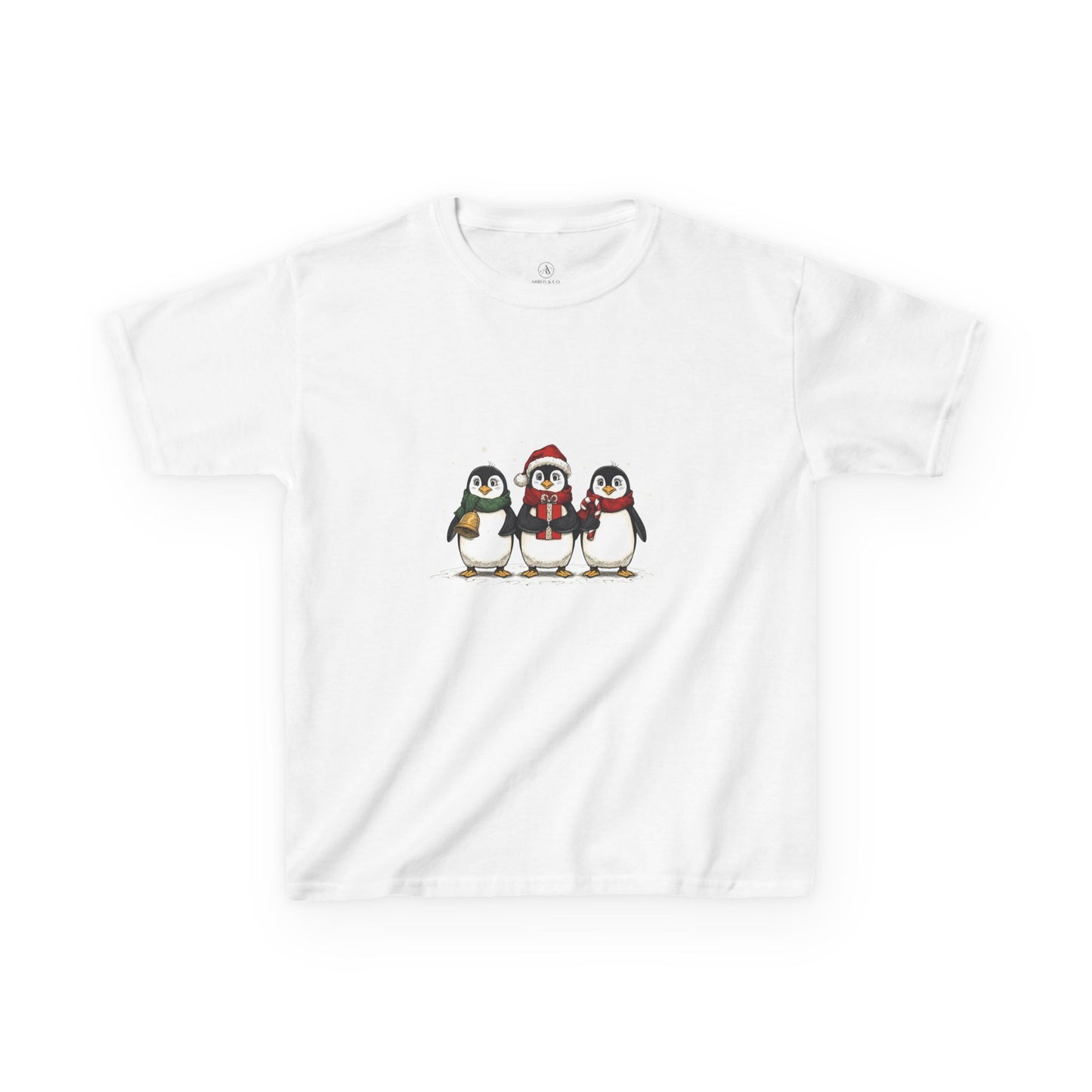 Christmas Penguin Kids Tee