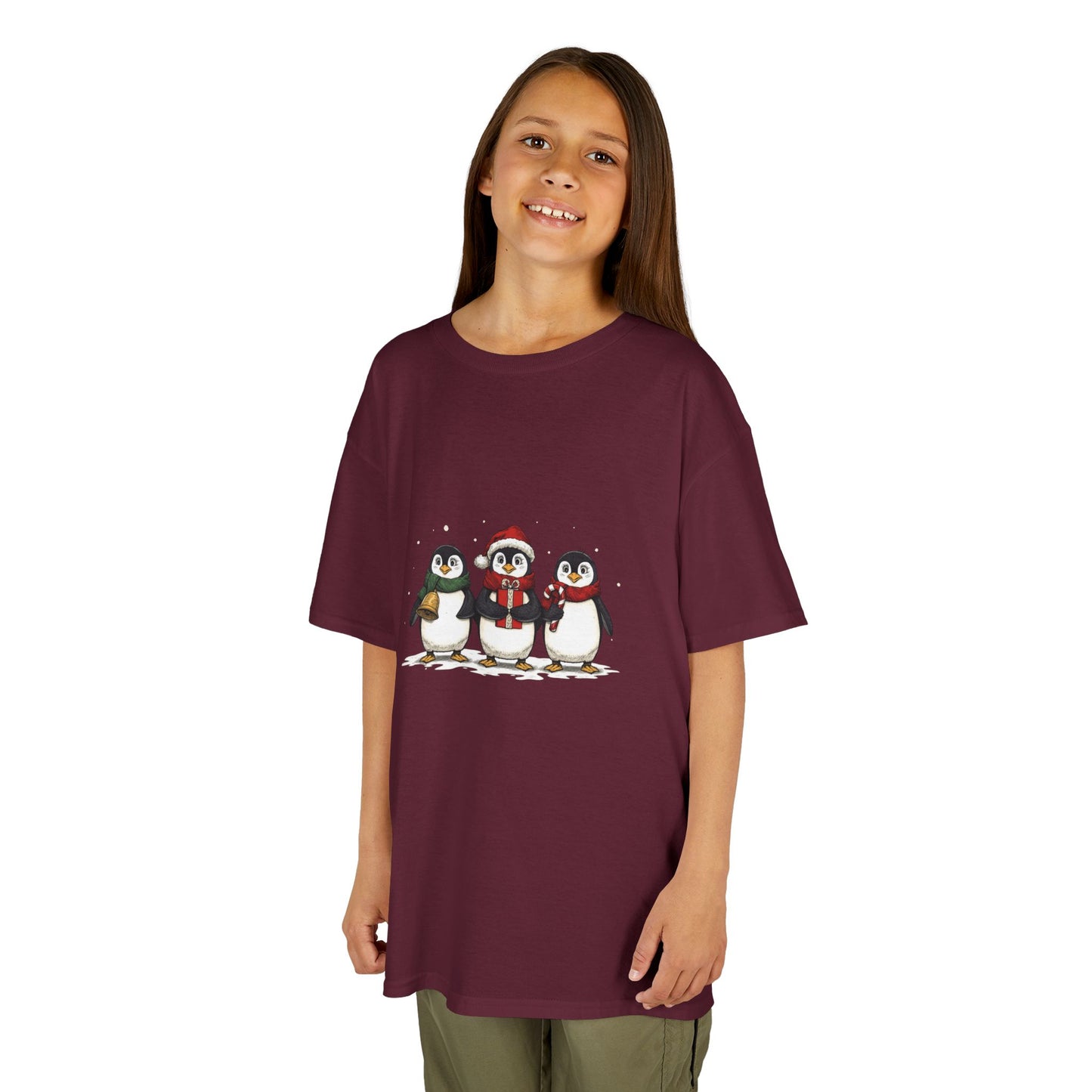 Christmas Penguin Kids Tee