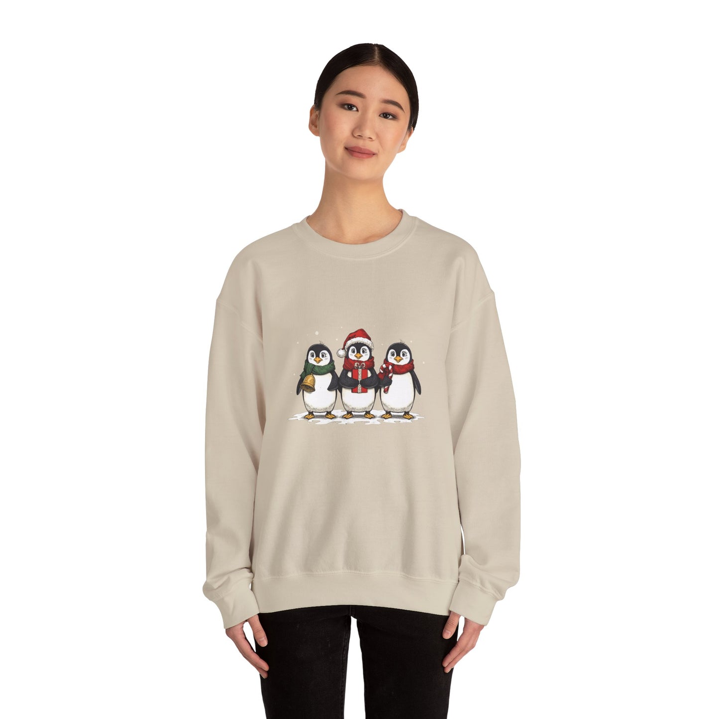 Cozy Holiday Penguin Sweatshirt