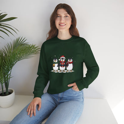 Cozy Holiday Penguin Sweatshirt
