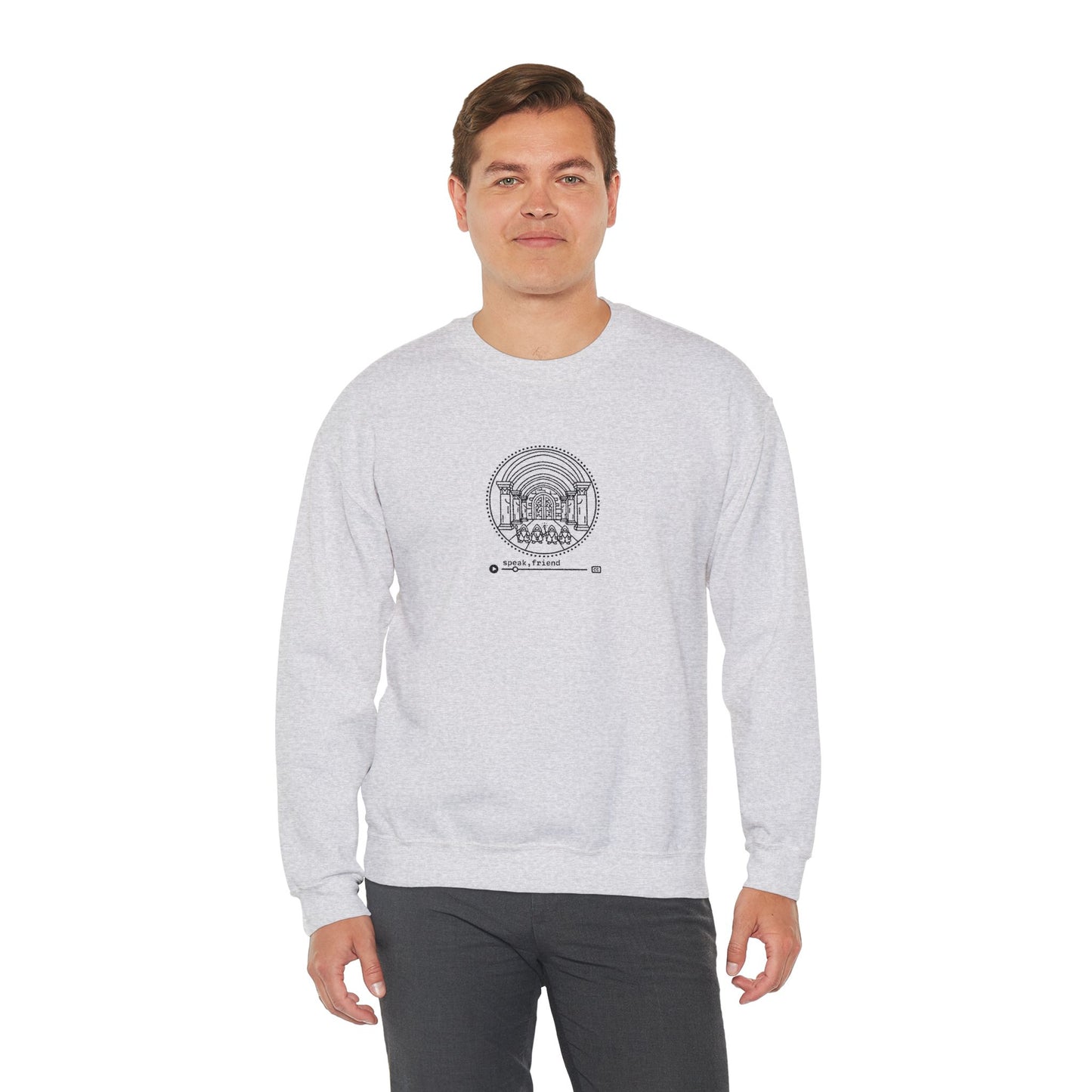 Speak Crewneck Sweatshirt - Black Stitching