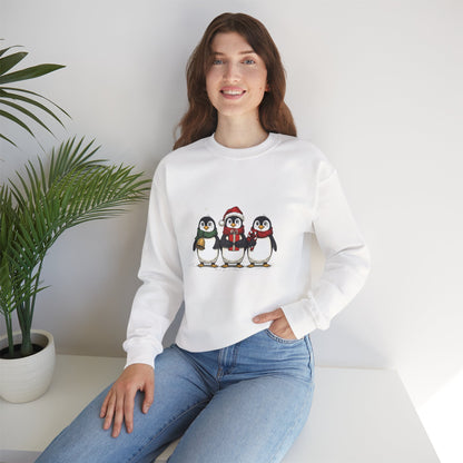 Cozy Holiday Penguin Sweatshirt
