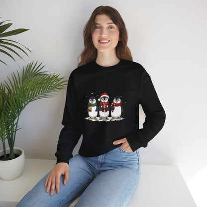 Cozy Holiday Penguin Sweatshirt