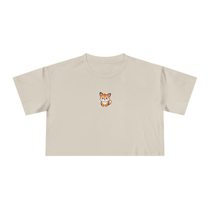 Mini Fox Crop Tee