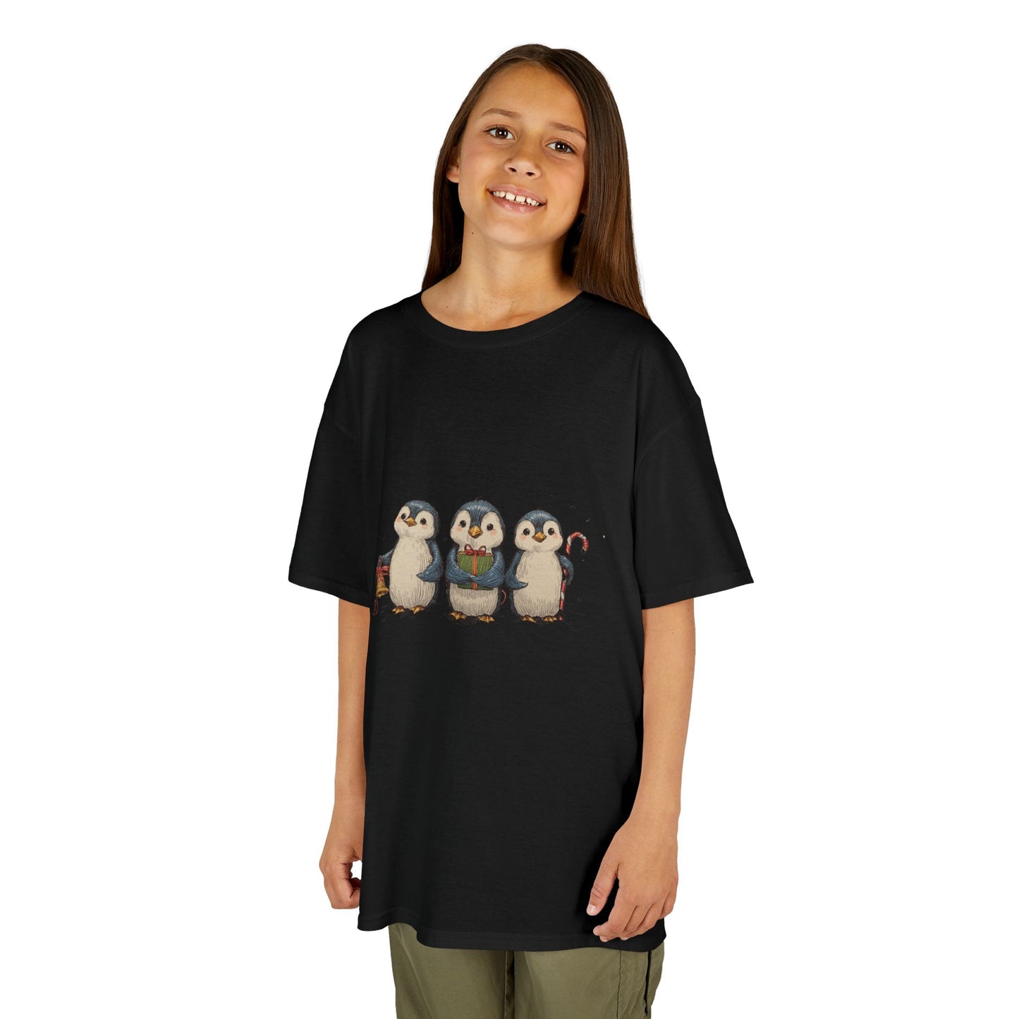 Whimsical Penguin Kids Tee