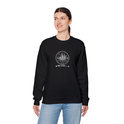 Cosmic Justice Crewneck Sweatshirt - White Stitching