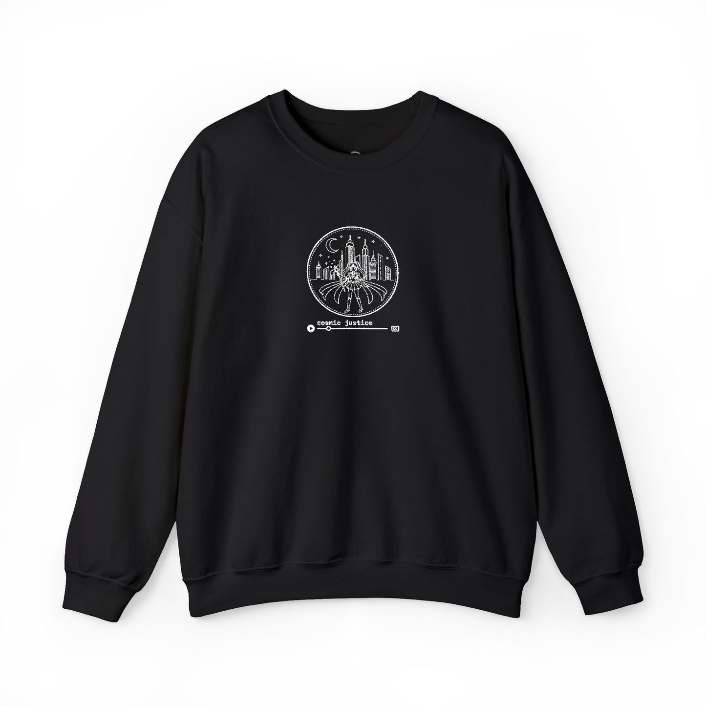 Cosmic Justice Crewneck Sweatshirt - White Stitching