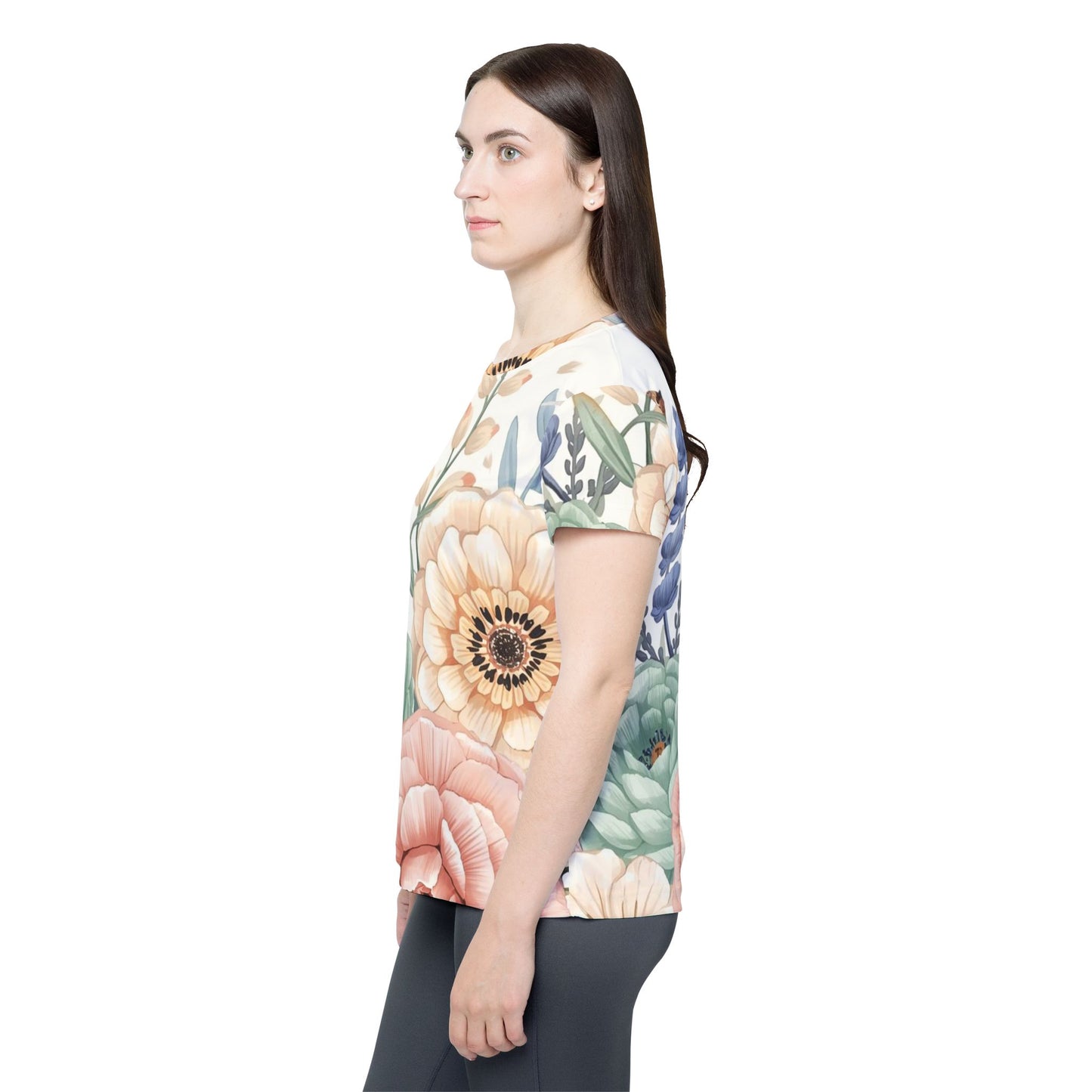 Floral Watercolor — Jersey Tee