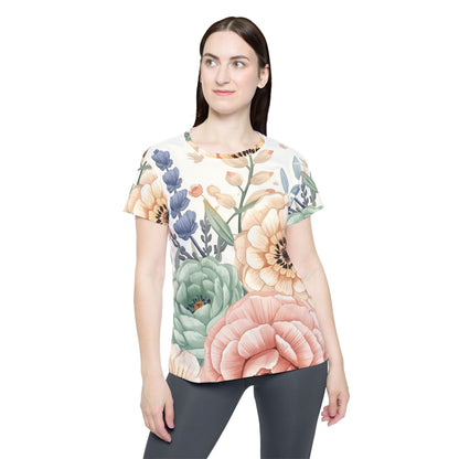 Floral Watercolor — Jersey Tee