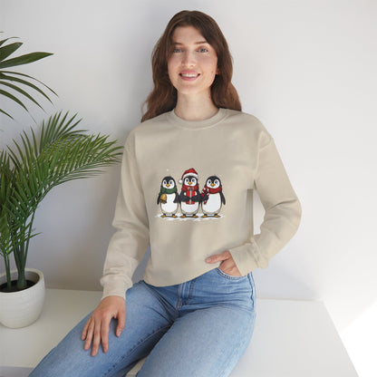 Cozy Holiday Penguin Sweatshirt