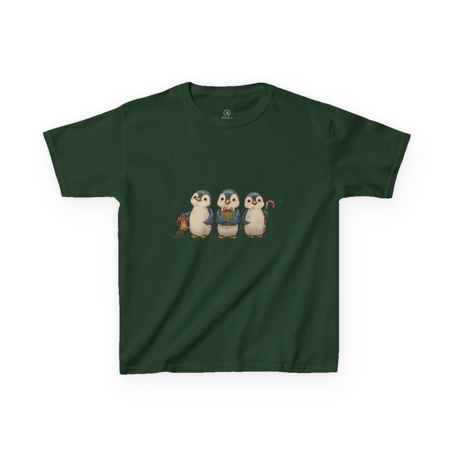 Whimsical Penguin Kids Tee