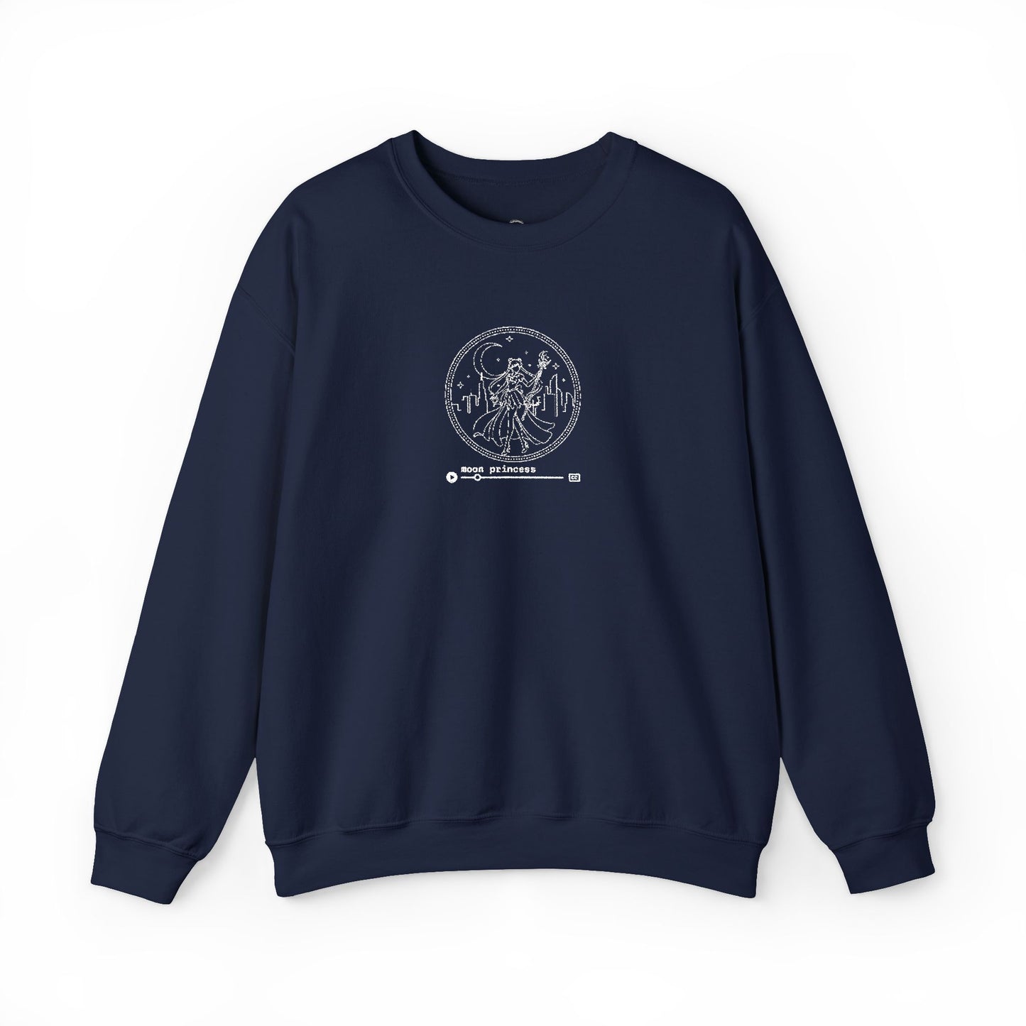 Moon Princess Crewneck Sweatshirt - White Stitching