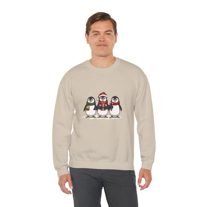 Cozy Holiday Penguin Sweatshirt