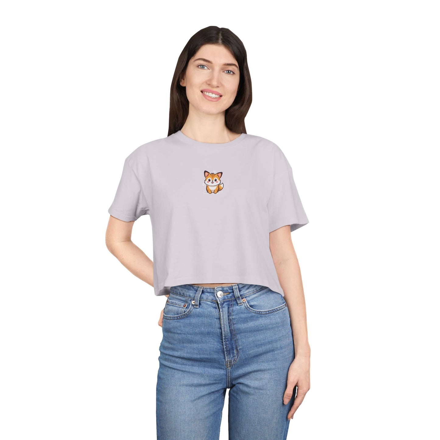 Mini Fox Crop Tee