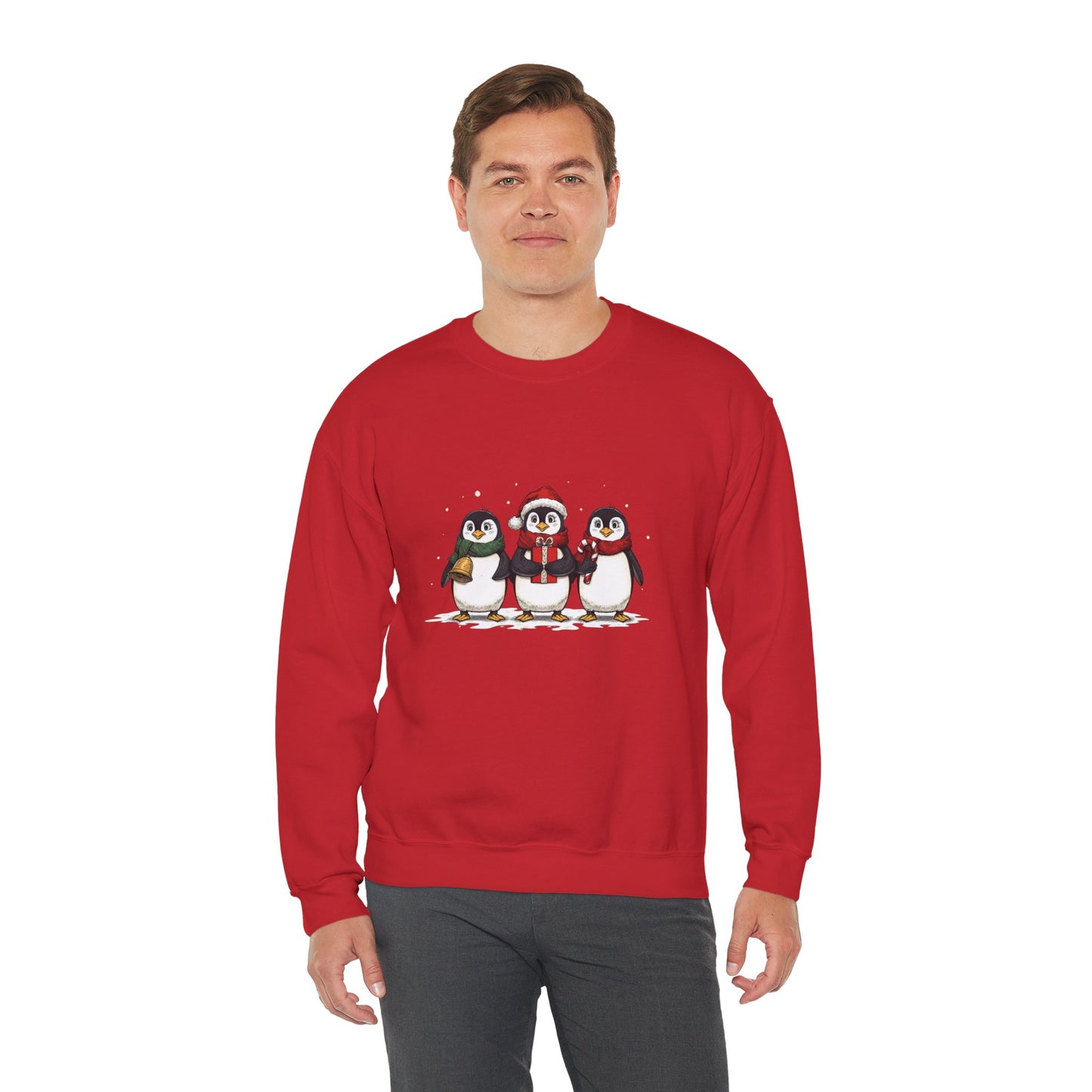 Cozy Holiday Penguin Sweatshirt