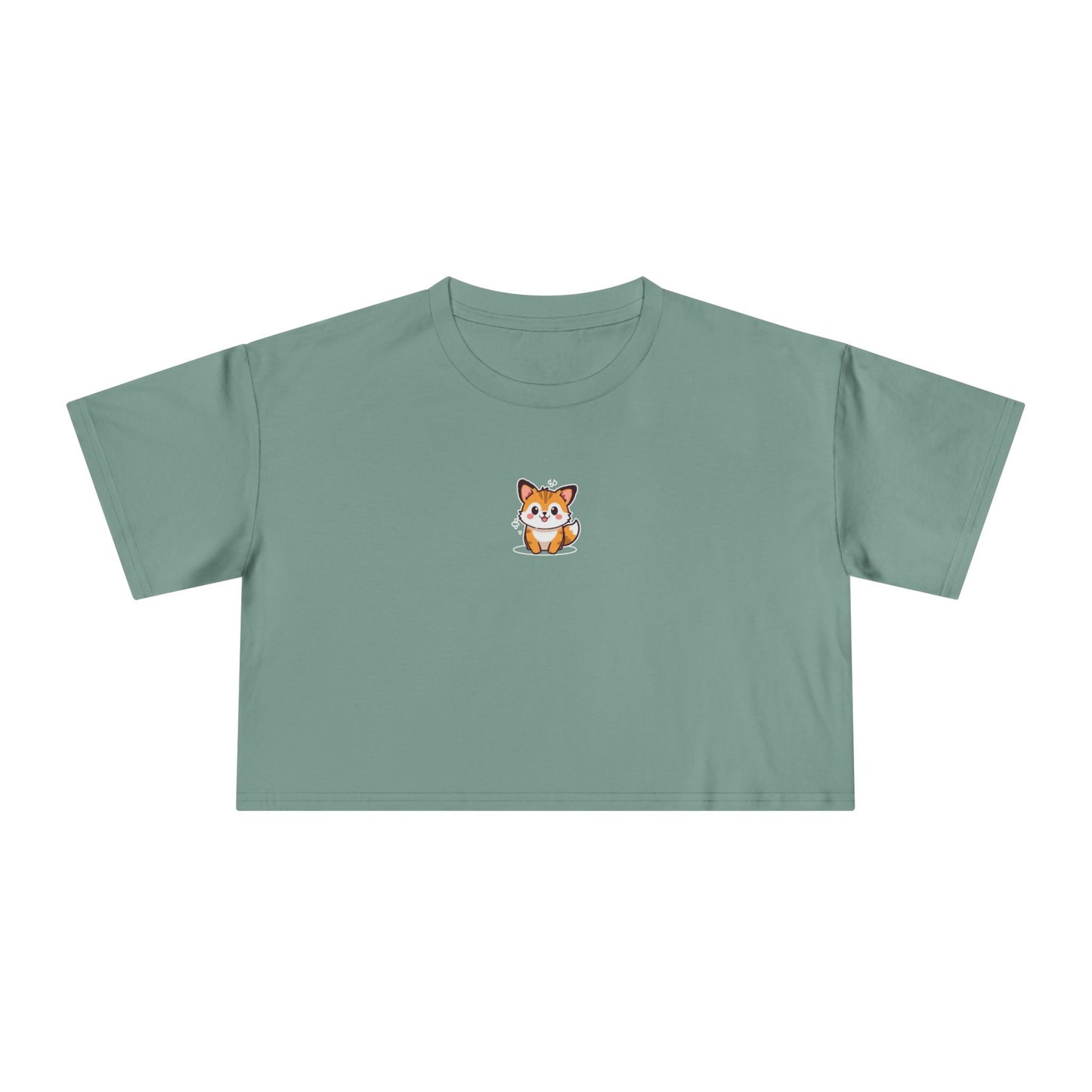 Mini Fox Crop Tee