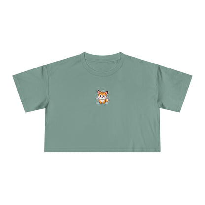 Mini Fox Crop Tee