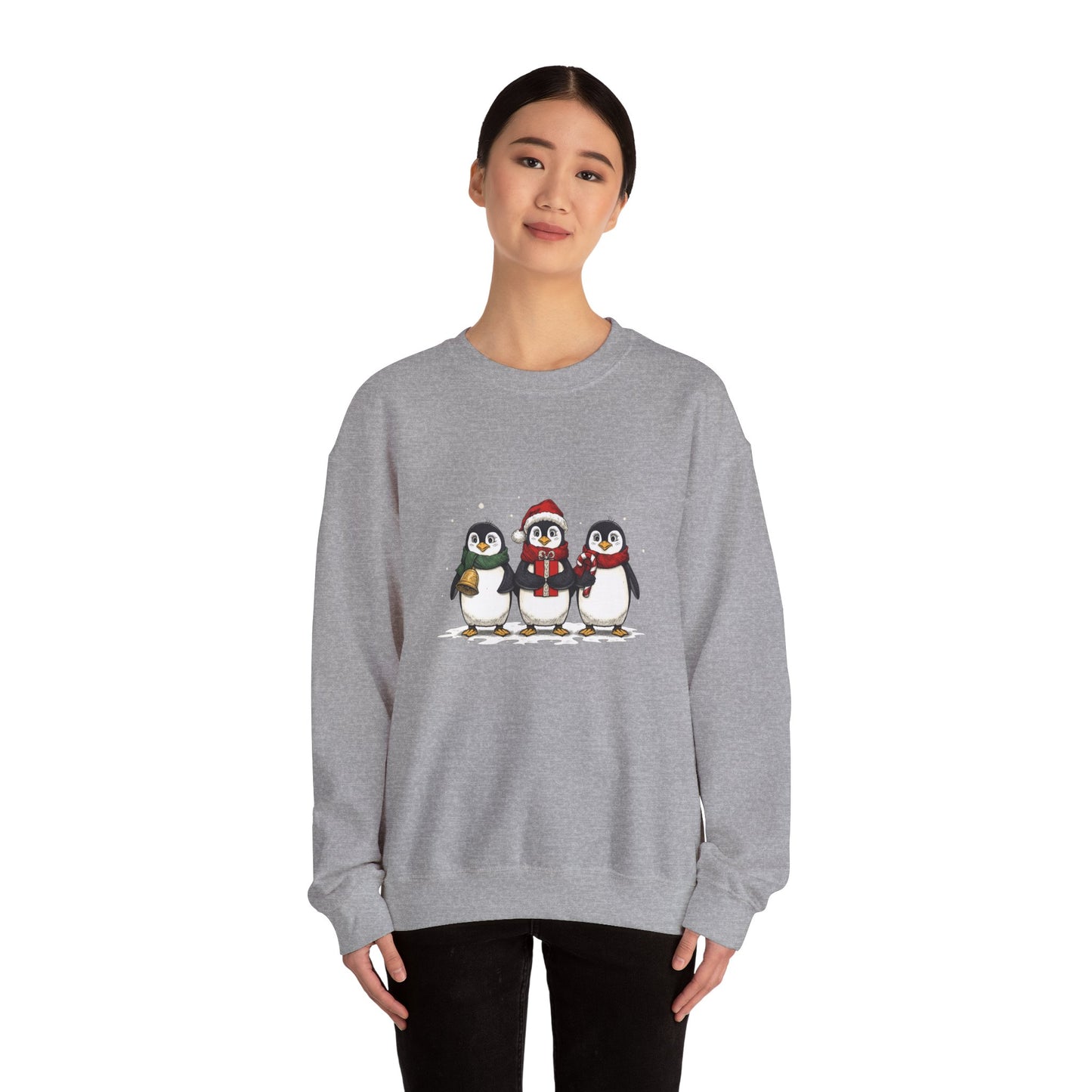 Cozy Holiday Penguin Sweatshirt