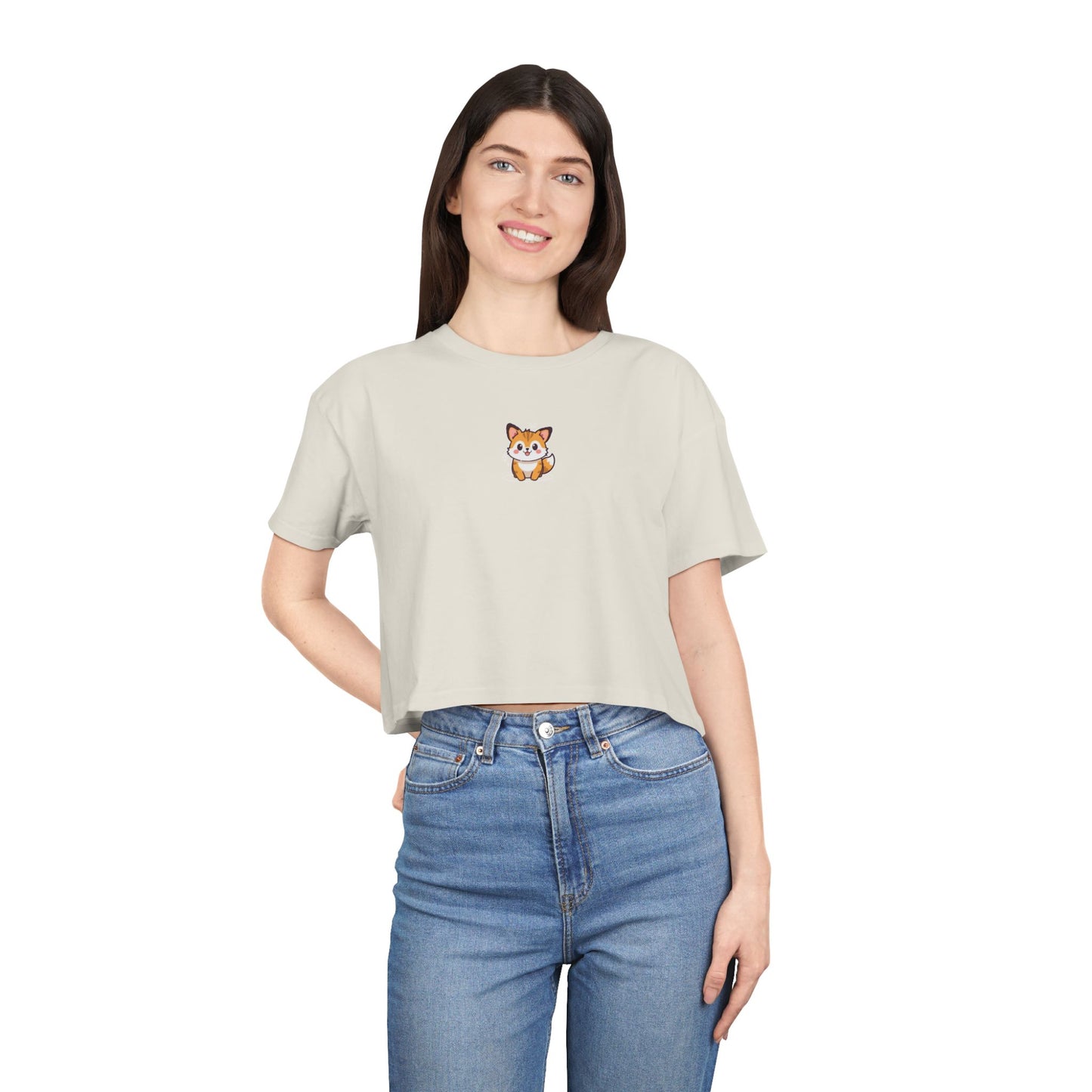 Mini Fox Crop Tee