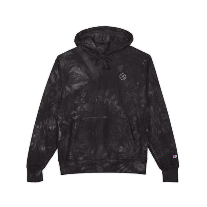 Arreis & Co. Navy Tie-Dye Embroidered Hoodie