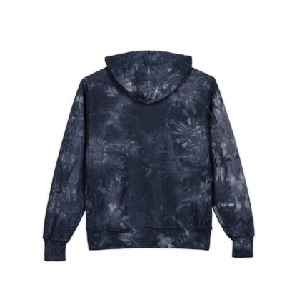 Arreis & Co. Navy Tie-Dye Embroidered Hoodie