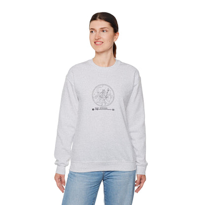 Moon Princess Crewneck Sweatshirt - Black Stitching