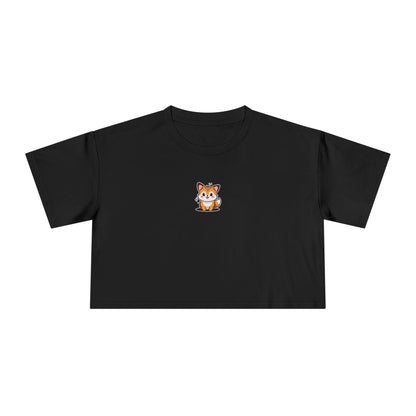 Mini Fox Crop Tee