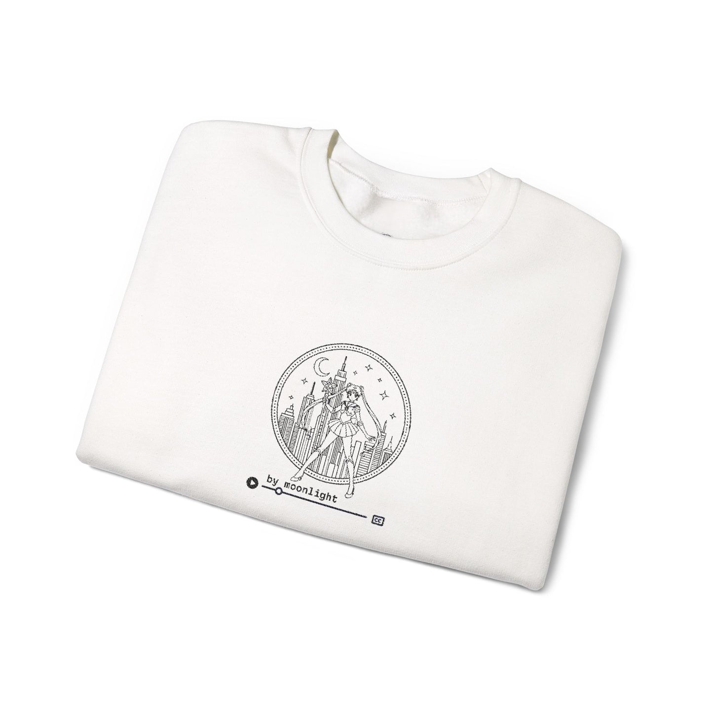 By Moonlight Crewneck Sweatshirt - Black Stitching