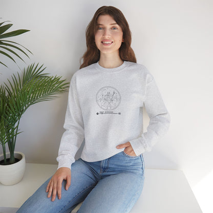 Moon Princess Crewneck Sweatshirt - Black Stitching