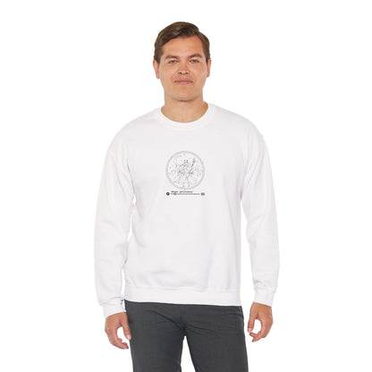 Moon Princess Crewneck Sweatshirt - Black Stitching