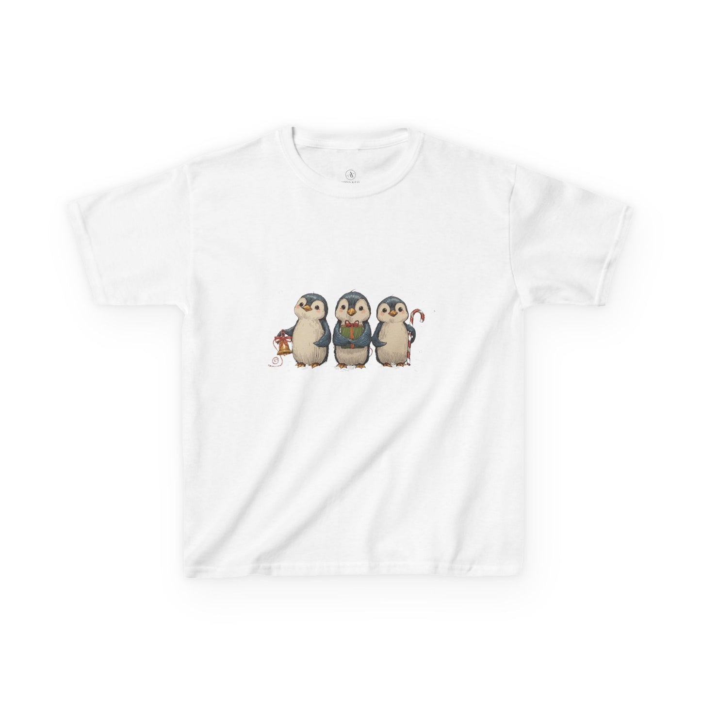Whimsical Penguin Kids Tee