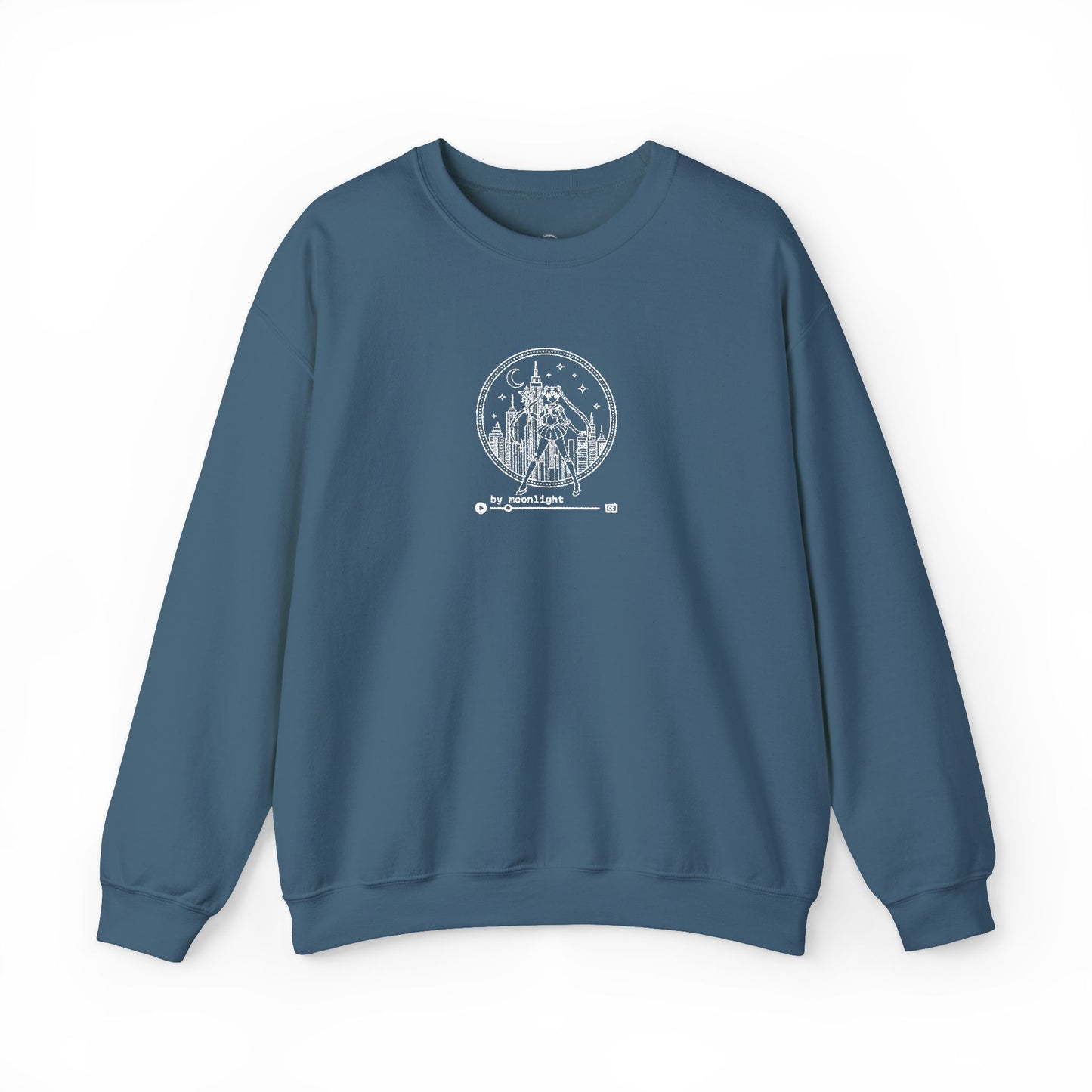 By Moonlight Crewneck Sweatshirt - White Stitching