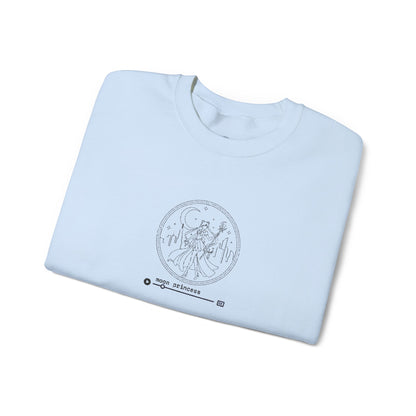 Moon Princess Crewneck Sweatshirt - Black Stitching