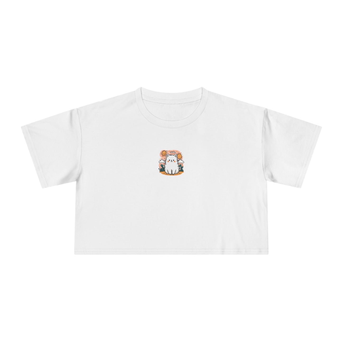 Mini Cat Crop Tee
